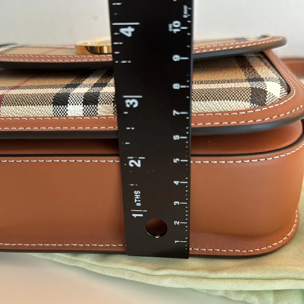 New BURBERRY Vintage Check Crossbody Bag Purse w/ Strap & Dustbag - Picture 6 of 12